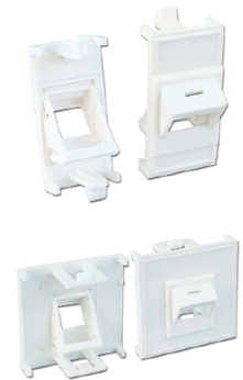 Лицевые панели для монтажа модулей типа Keystone, угловые