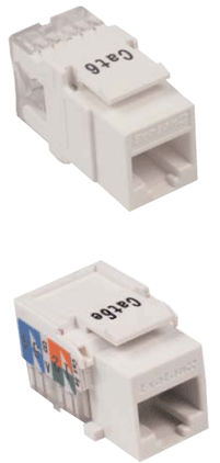 Модули универсальные UTP Keystone RJ-45, категория 6